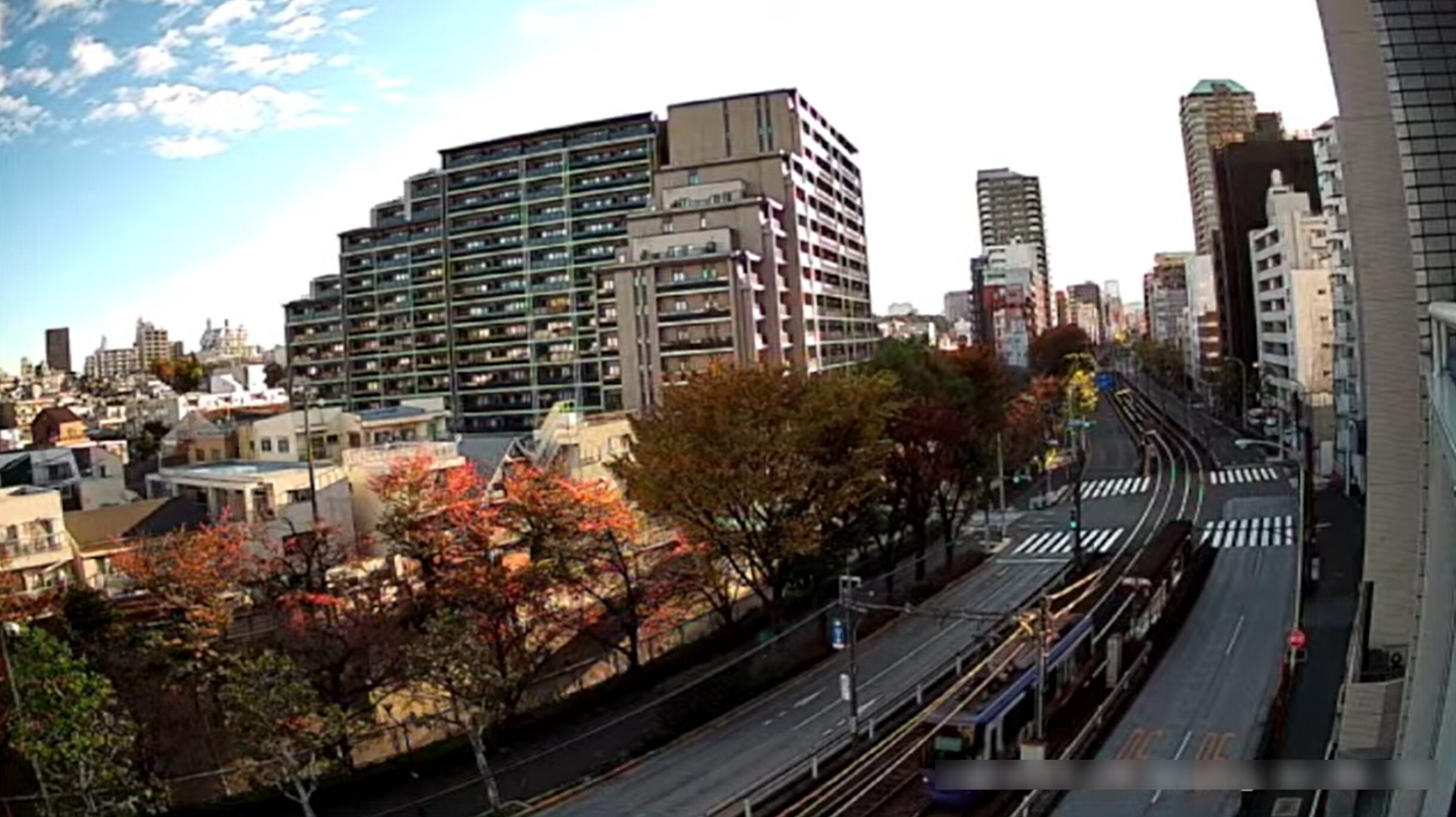 西早稲田面影橋ライブカメラ(東京都新宿区西早稲田)