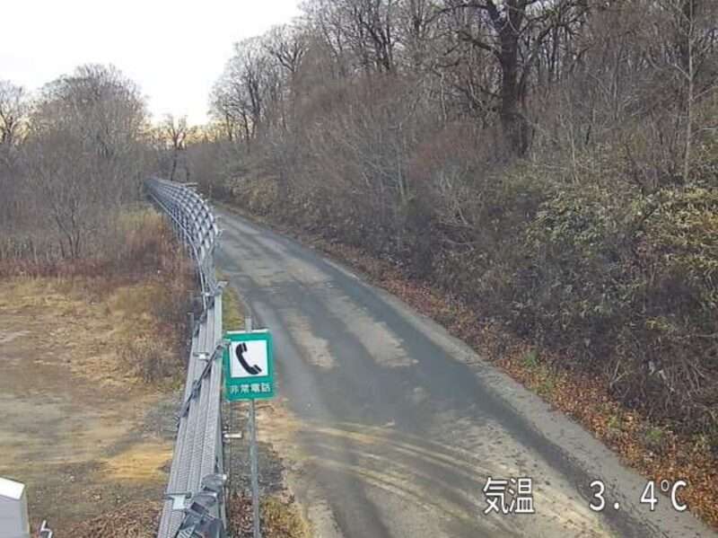 青森県道46号川内佐井線湯ノ川越ライブカメラ(青森県むつ市川内町)