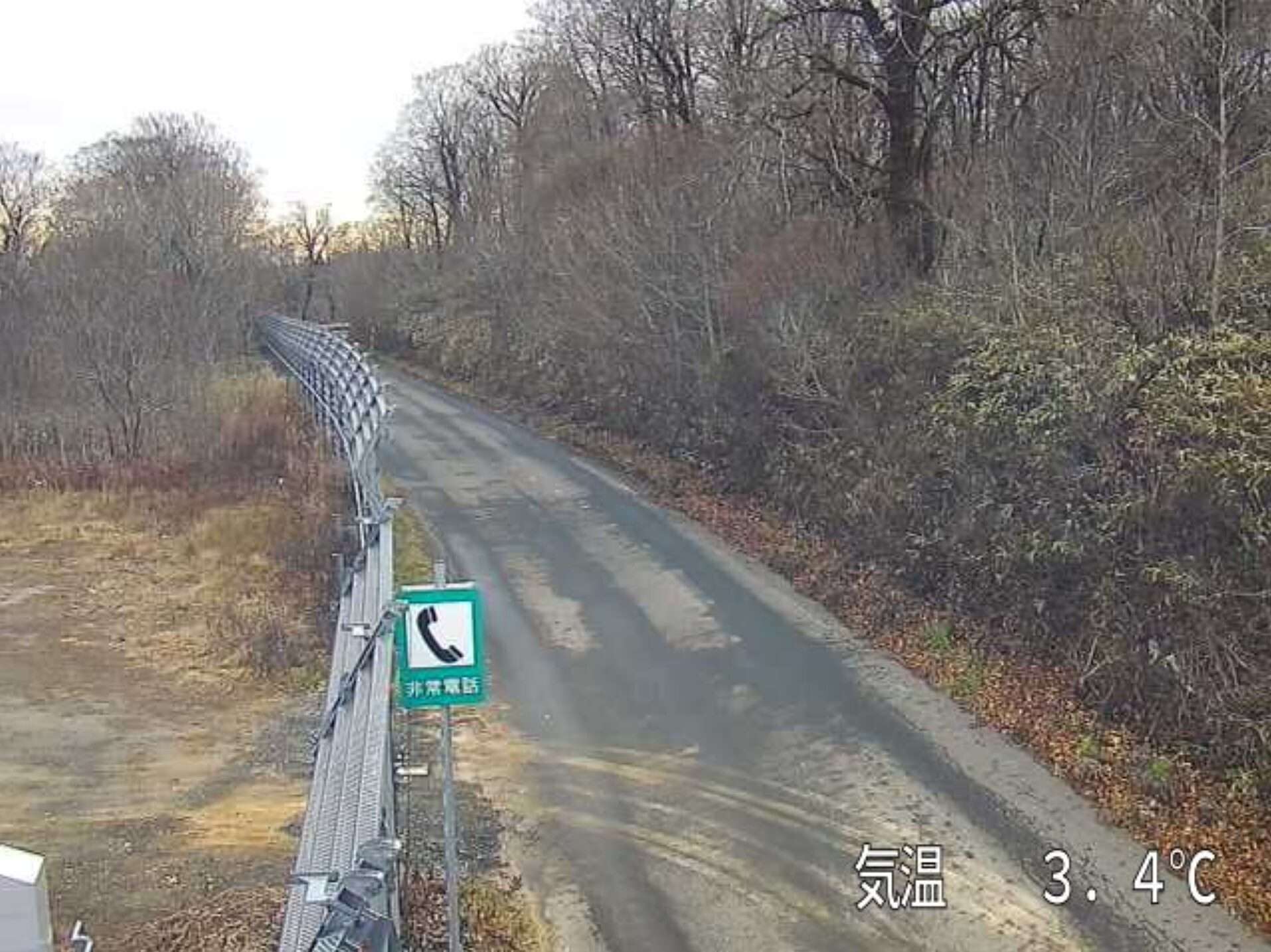 青森県道46号川内佐井線湯ノ川越ライブカメラ(青森県むつ市川内町)