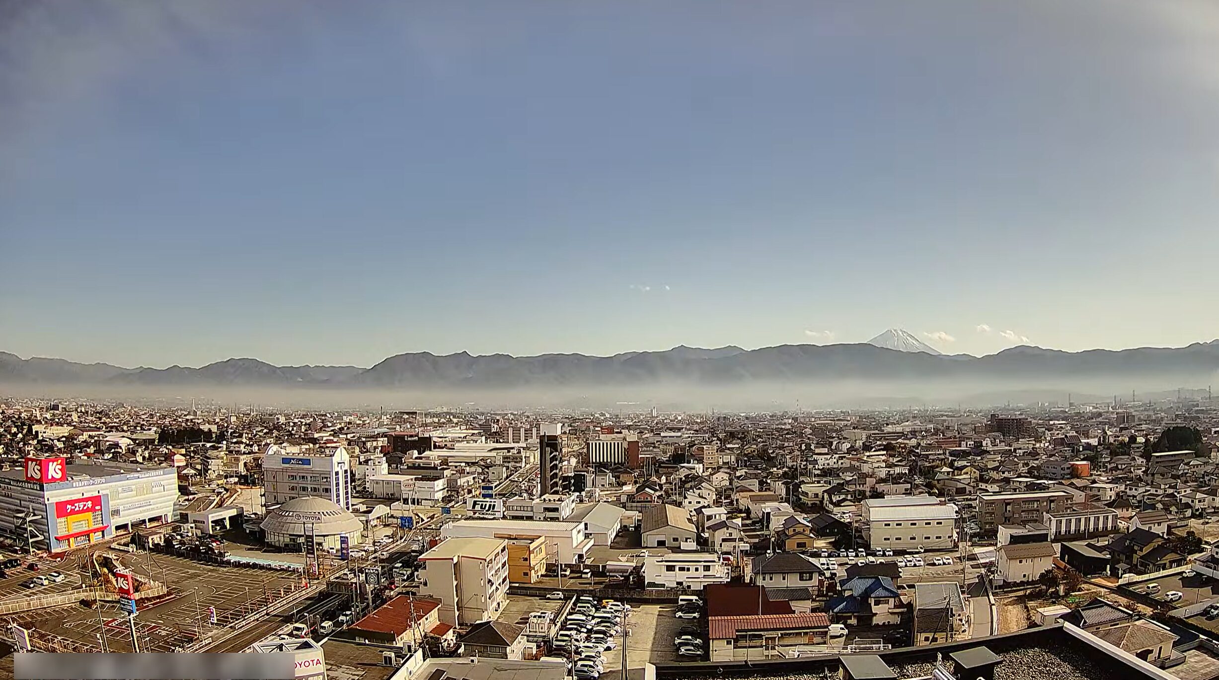 甲斐のホテル屋上ライブカメラ(山梨県甲府市国母)