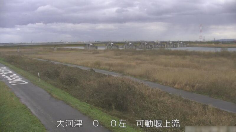 大河津分水路可動堰上流左岸ライブカメラ(新潟県燕市五千石)