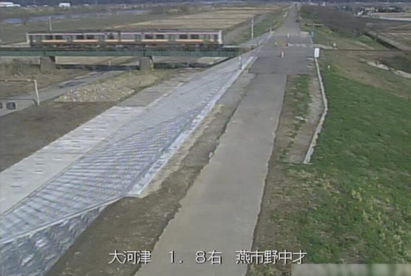 大河津分水路野中才ライブカメラ(新潟県燕市野中才)