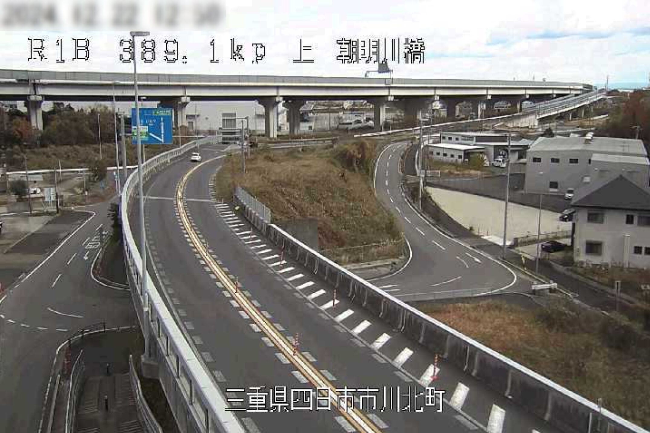 国道1号朝明川橋ライブカメラ(三重県四日市市川北町)