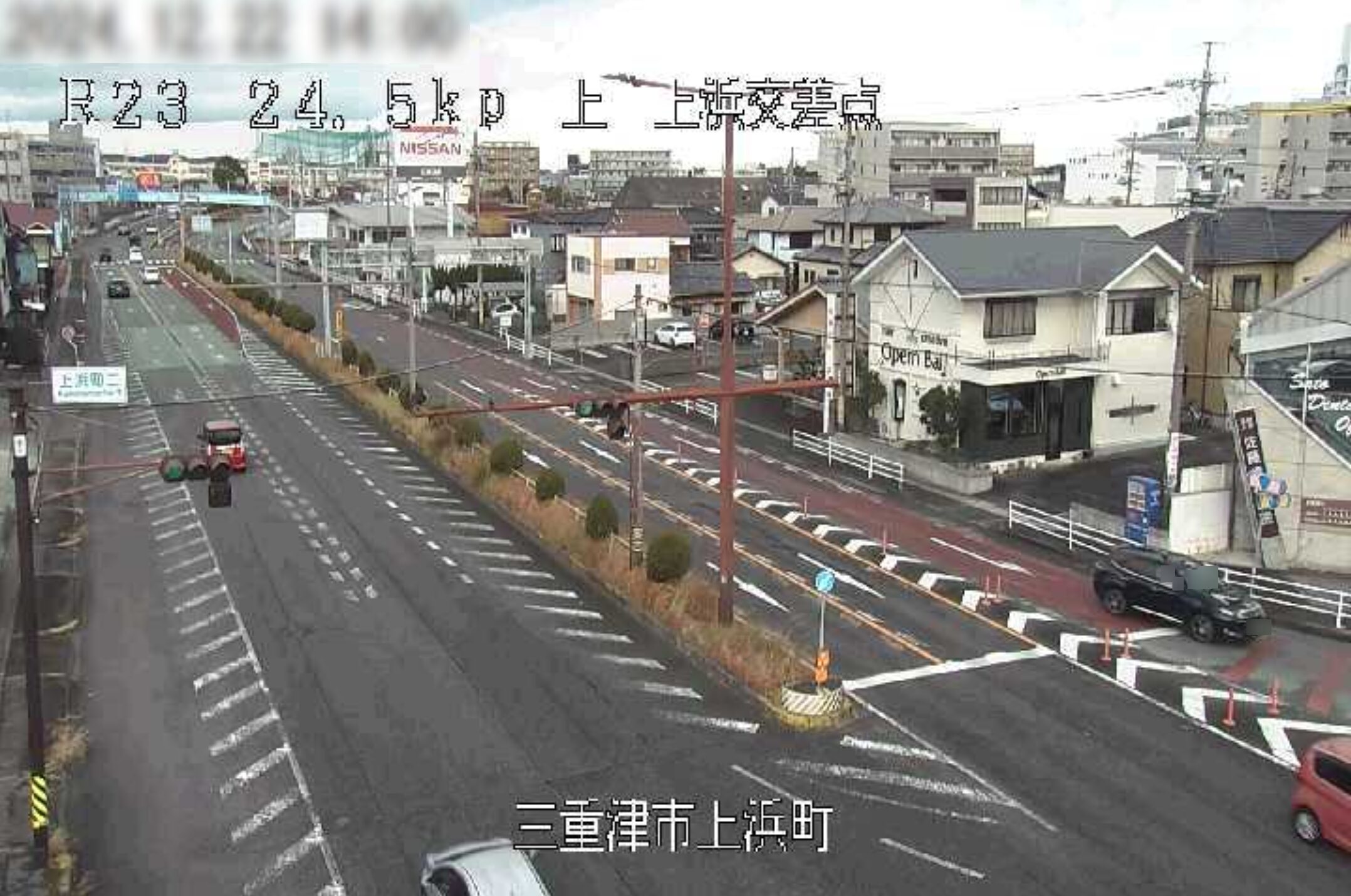 国道23号上浜交差点ライブカメラ(三重県津市上浜町)