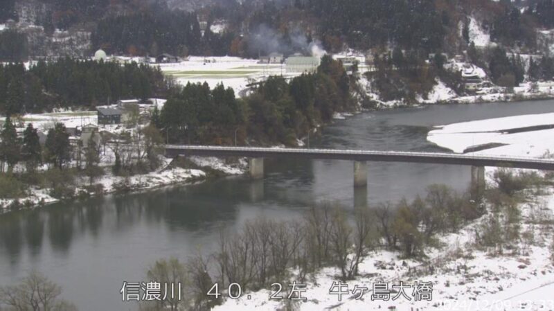 信濃川牛ヶ島大橋ライブカメラ(新潟県長岡市西川口)