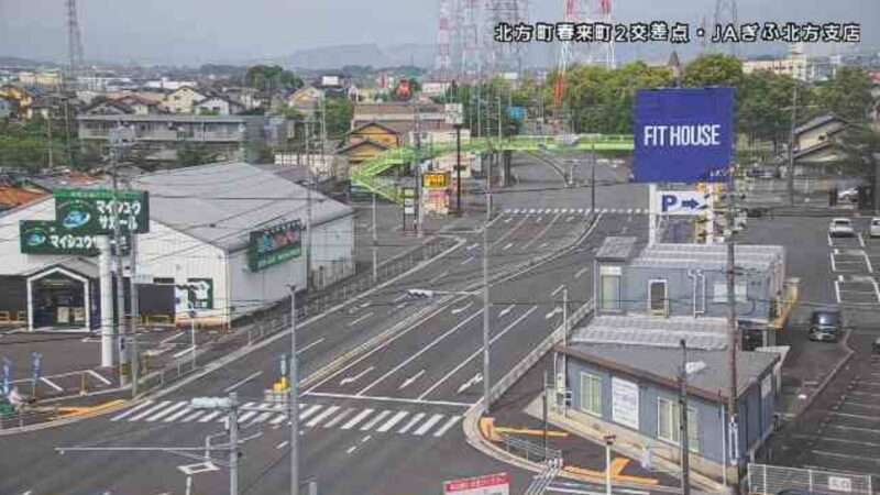 CCN岐阜県道53号岐阜関ケ原線春来町2交差点ライブカメラ(岐阜県北方町春来町)