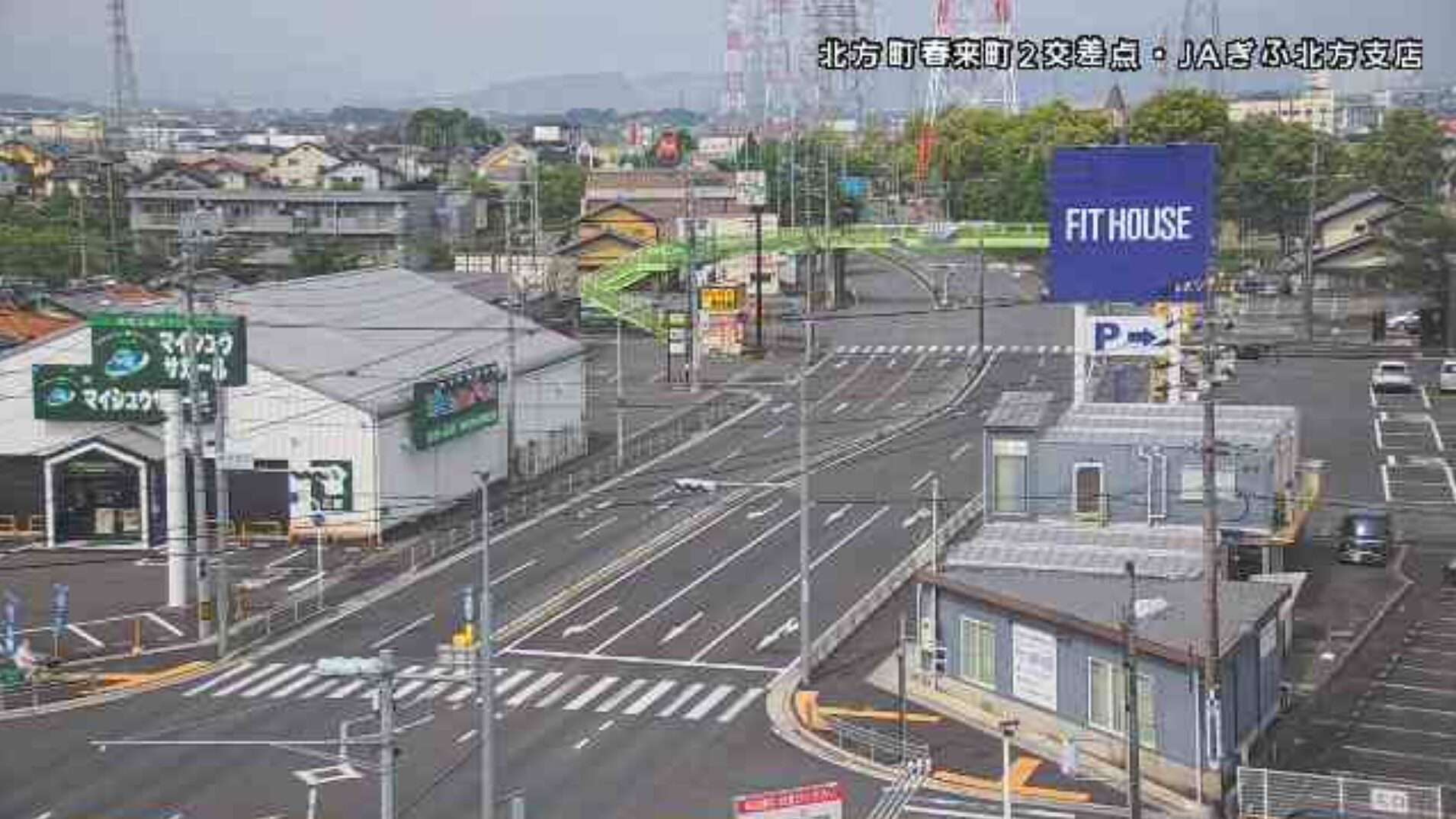 CCN岐阜県道53号岐阜関ケ原線春来町2交差点ライブカメラ(岐阜県北方町春来町)
