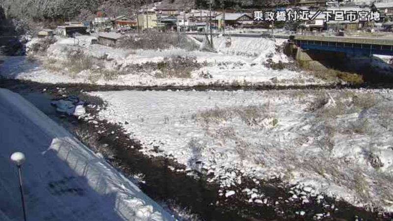 CCN竹原川乗政川合流地点乗政橋ライブカメラ(岐阜県下呂市宮地)