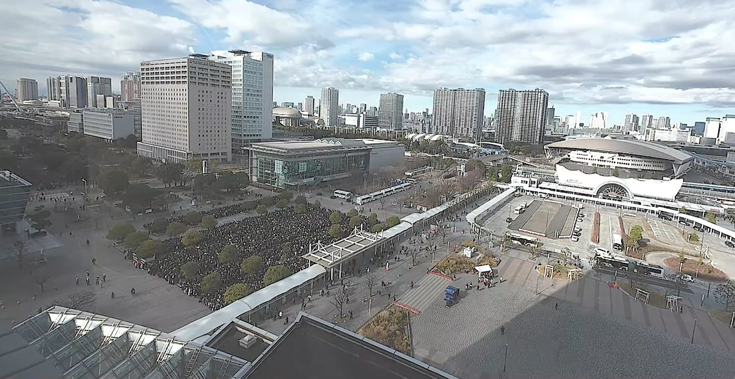 コミックマーケット待機列ライブカメラ(東京都江東区有明)