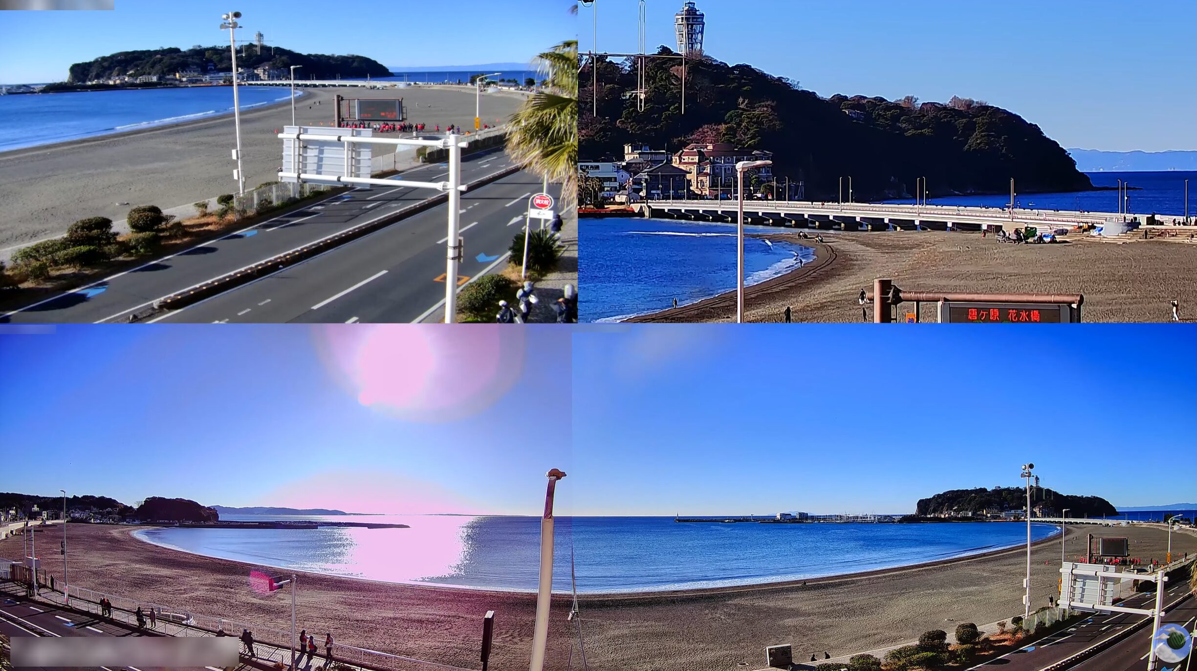 FlyingSuika湘南藤沢市民マラソンライブカメラ(神奈川県藤沢市片瀬海岸)