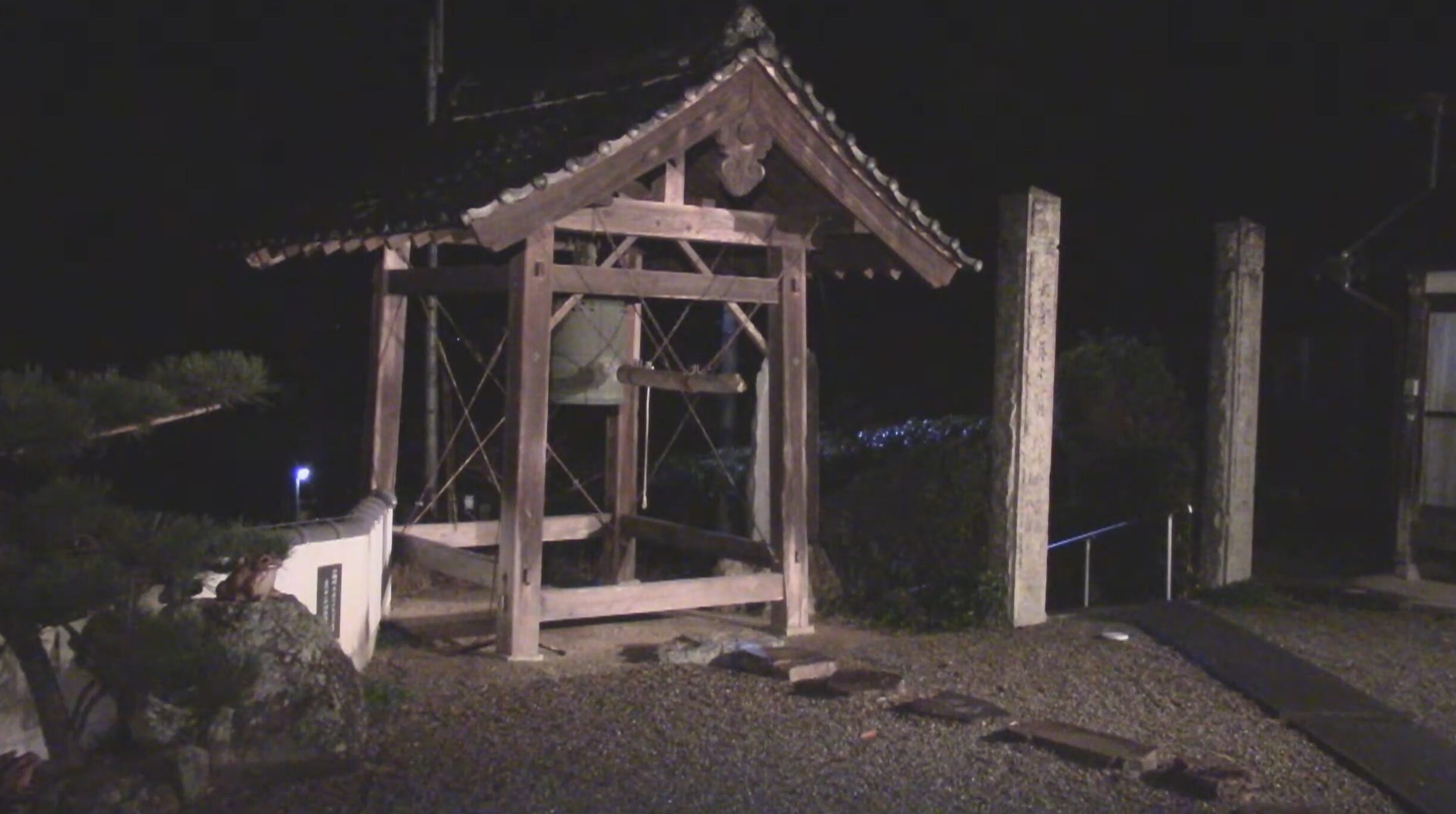 普門寺除夜の鐘ライブカメラ(兵庫県丹波市氷上町犬岡)