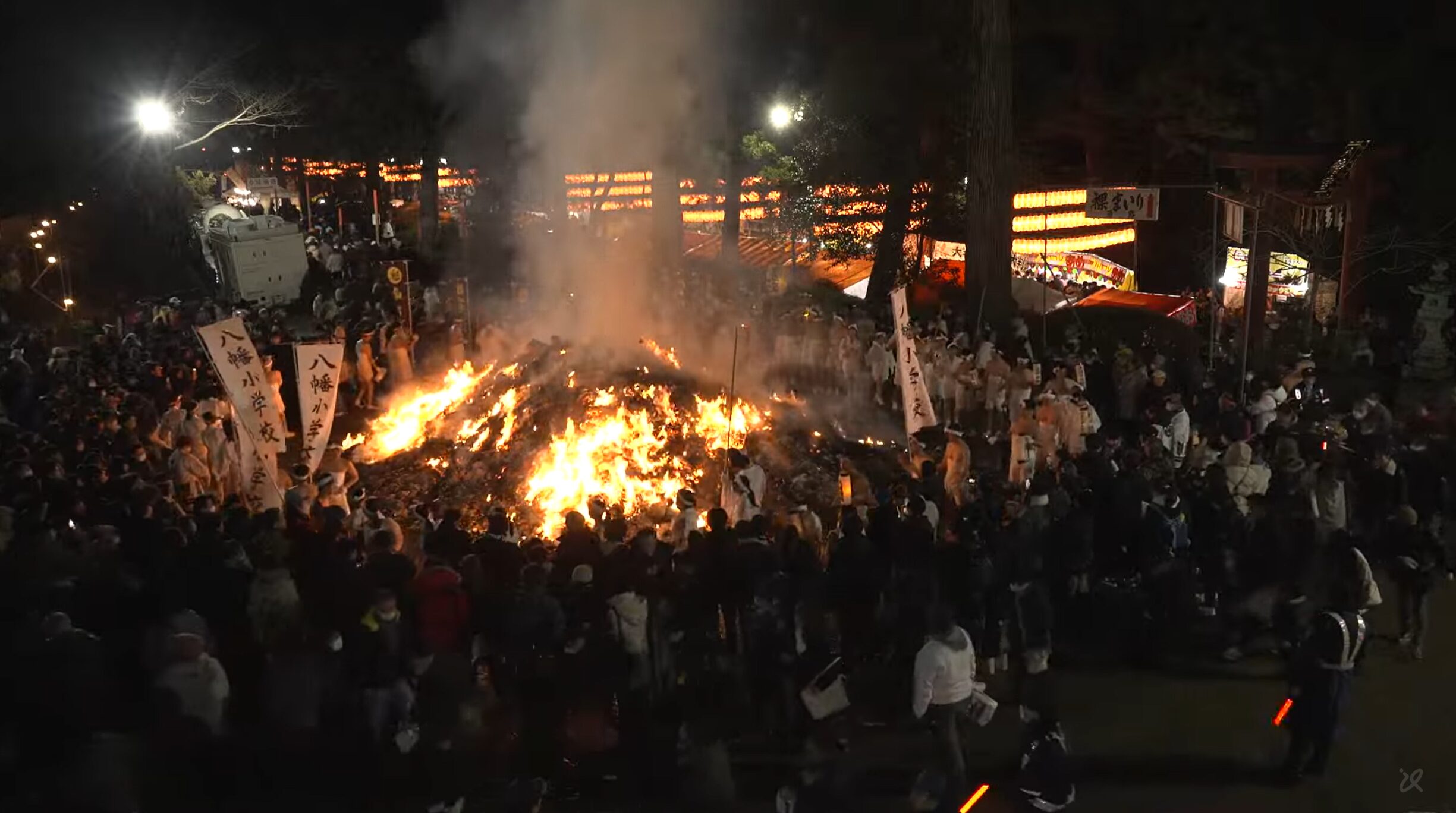 大崎八幡宮松焚祭ライブカメラ(宮城県仙台市青葉区八幡)