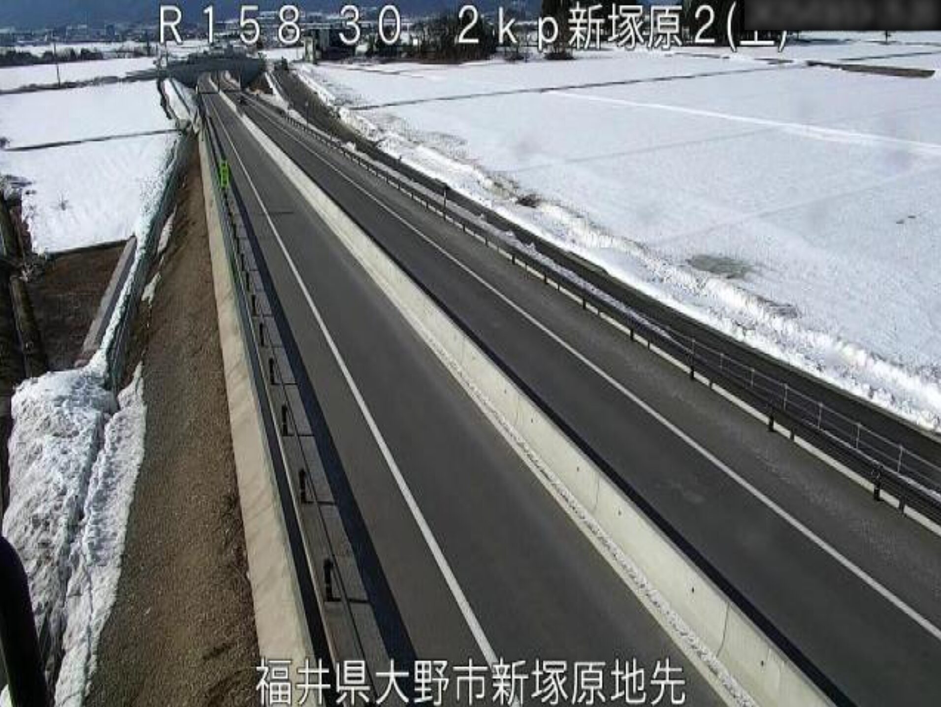 国道158号新塚原第2ライブカメラ(福井県大野市新塚原)