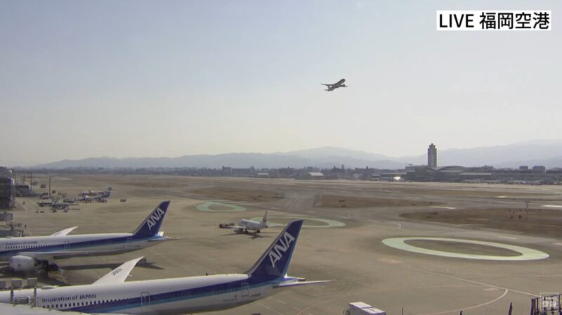 RKB福岡空港ライブカメラ(福岡県福岡市博多区下臼井)