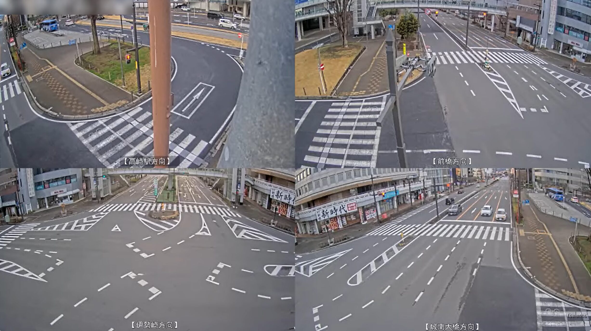 群馬県道12号前橋高崎線栄町交差点高崎駅東口ライブカメラ(群馬県高崎市栄町)