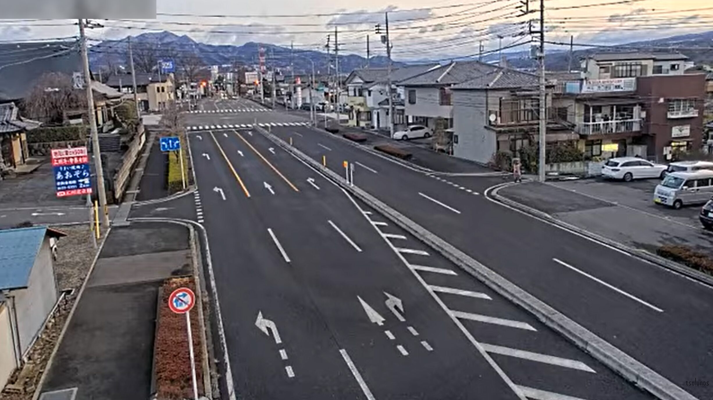 群馬県道25号高崎渋川線石原交差点南ライブカメラ(群馬県渋川市石原)