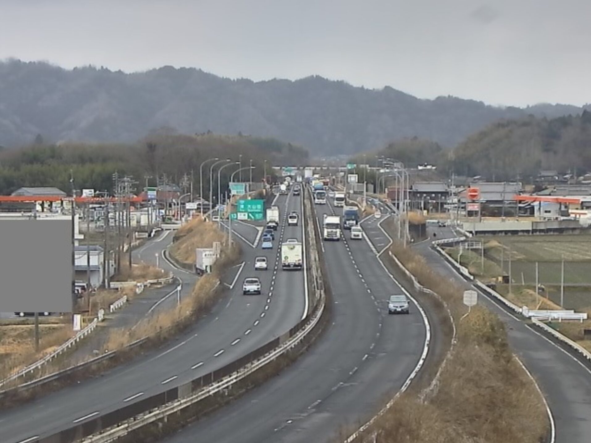 ICT名阪国道中瀬インターチェンジ付近ライブカメラ(三重県伊賀市西明寺)