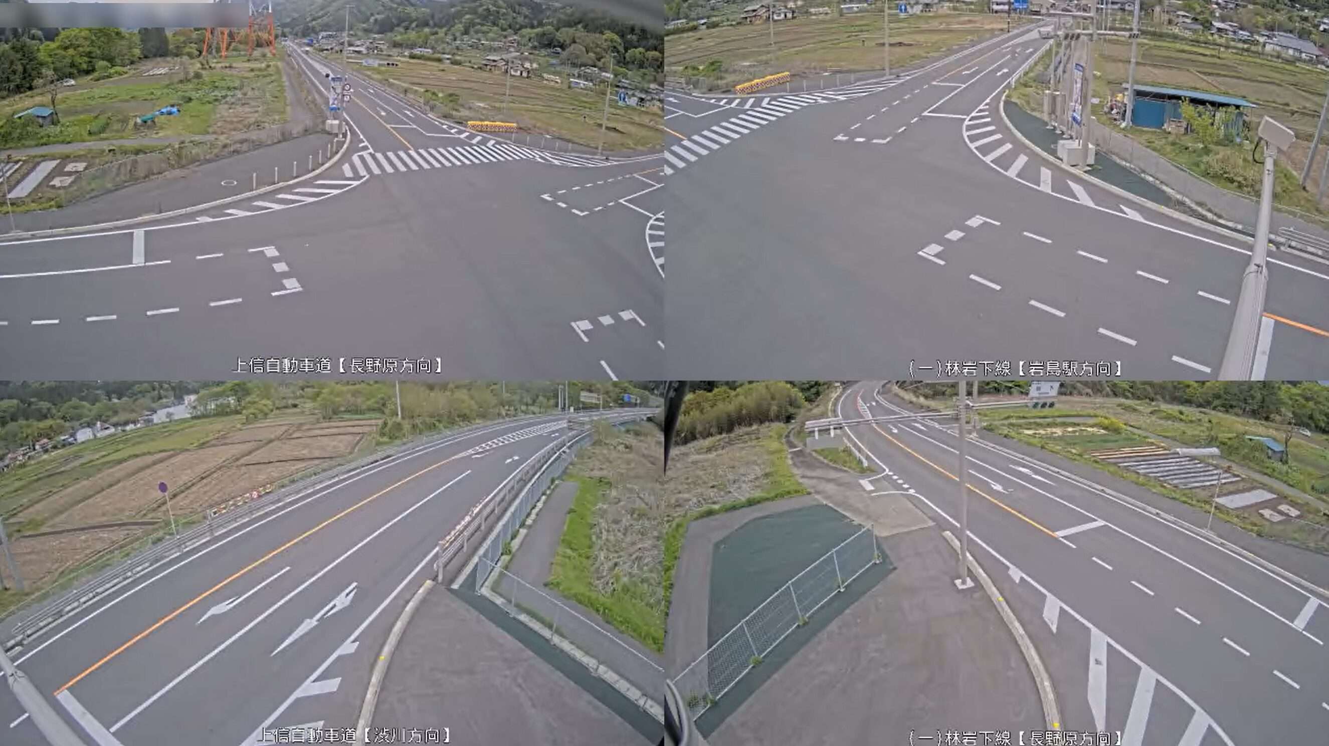 上信自動車道岩下交差点ライブカメラ(群馬県東吾妻町岩下)