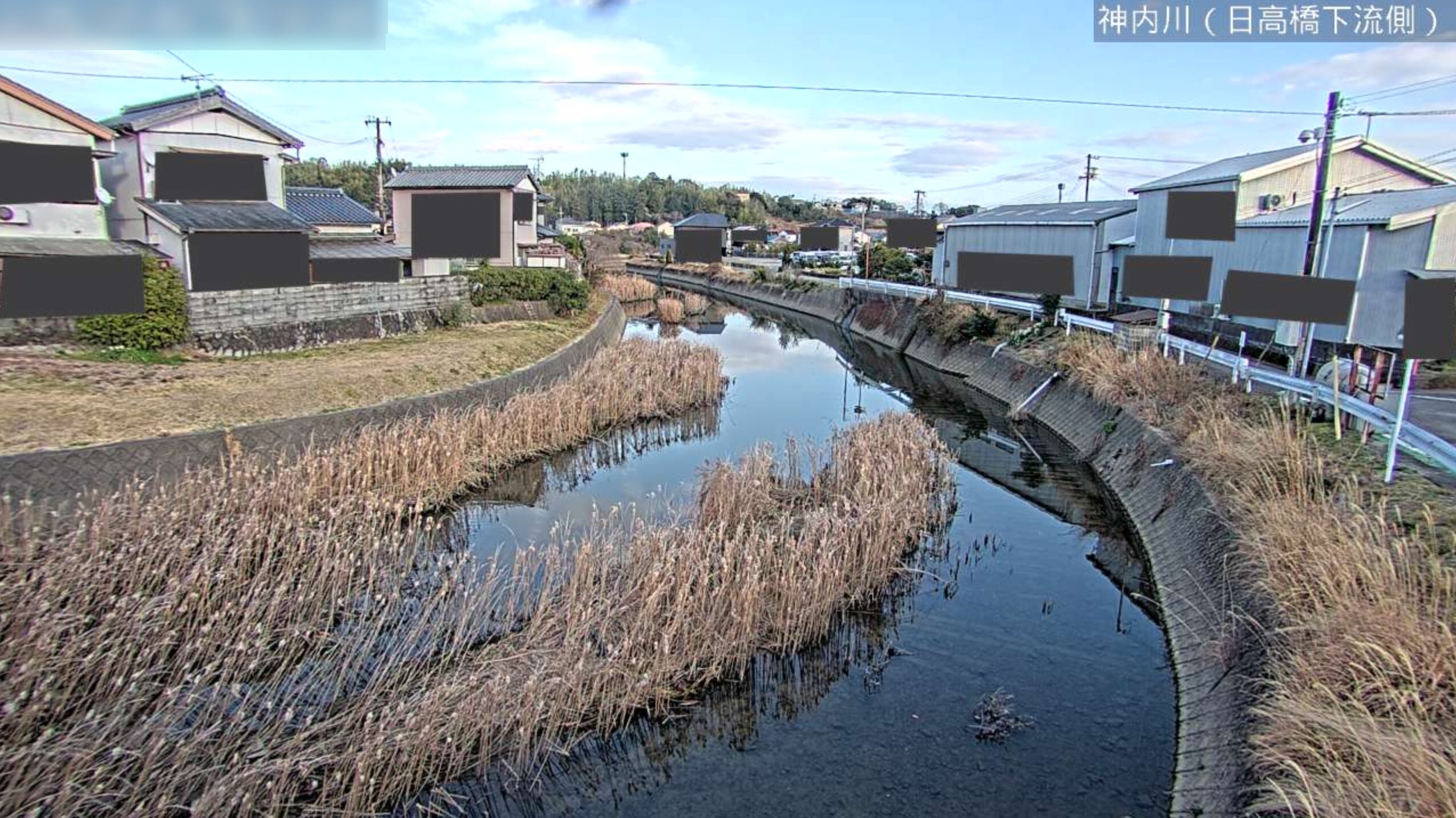 神内川日高橋下流側ライブカメラ(三重県紀宝町鵜殿)