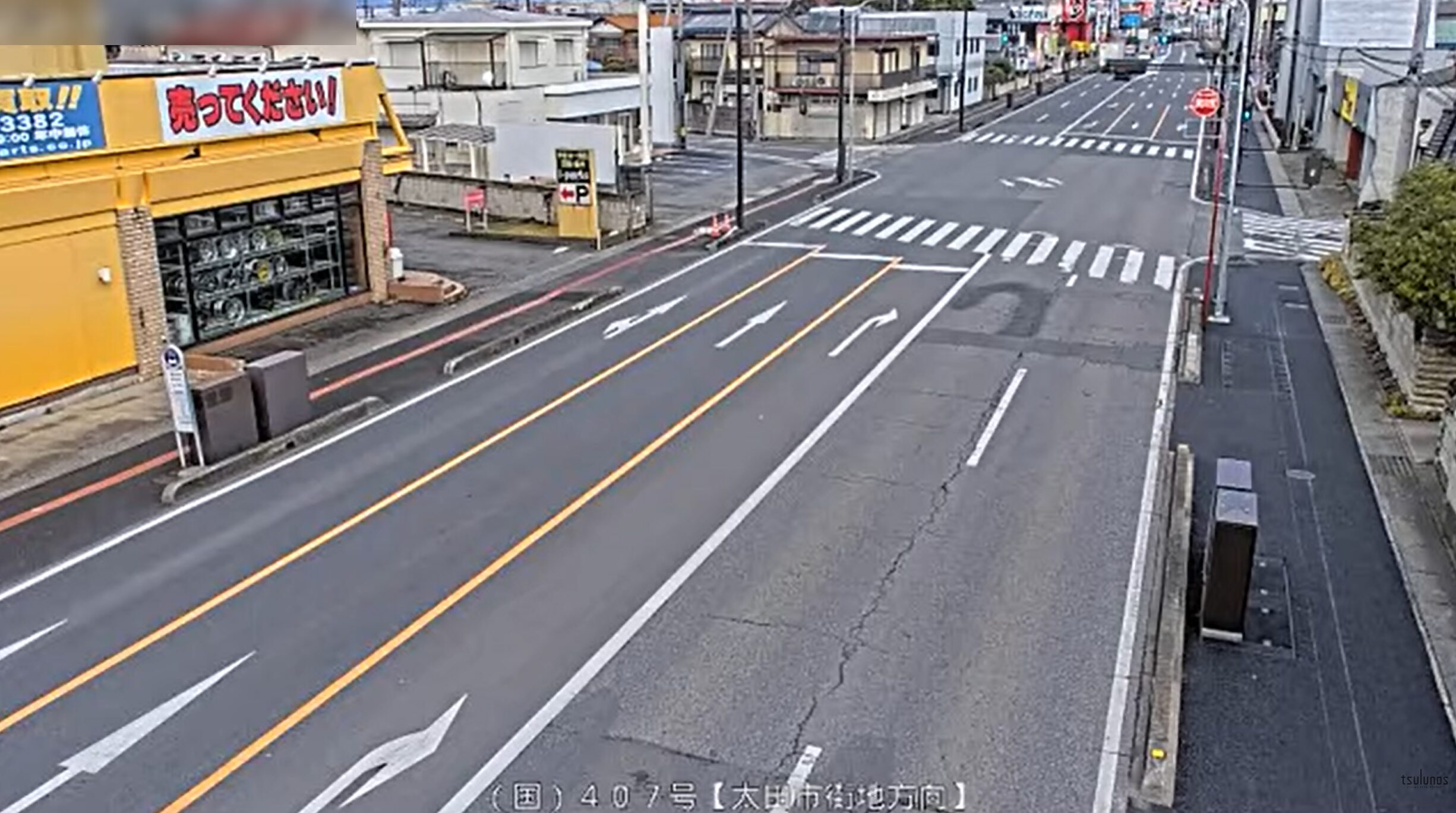 国道407号矢島跨道橋北ライブカメラ(群馬県太田市西矢島町)