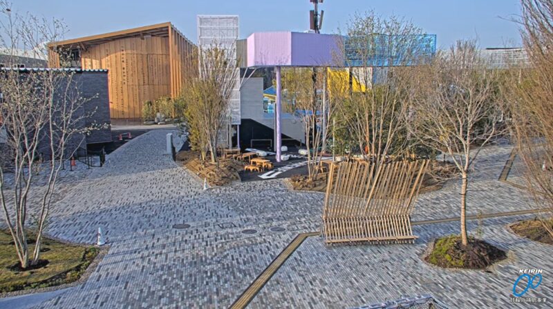 大阪関西万博会場光のひろば静けさの森ライブカメラ(大阪府大阪市此花区夢洲中)