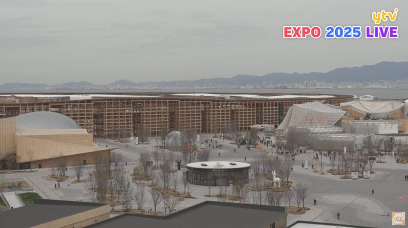 YTV大阪関西万博会場ライブカメラ(大阪府大阪市此花区夢洲東)