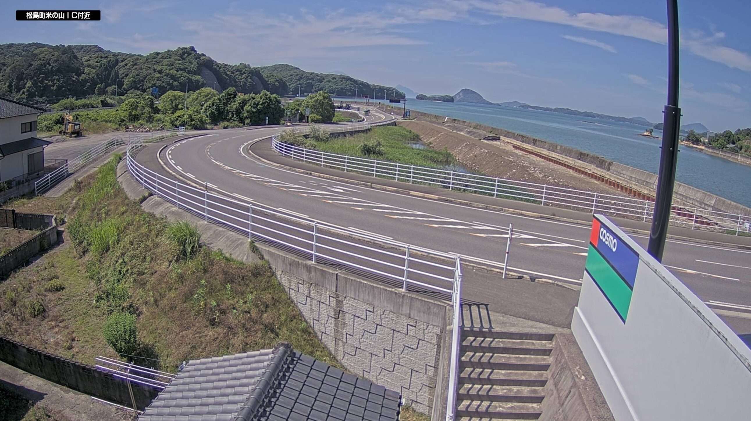 松島町米の山インターチェンジ付近ライブカメラ(熊本県上天草市松島町今泉)