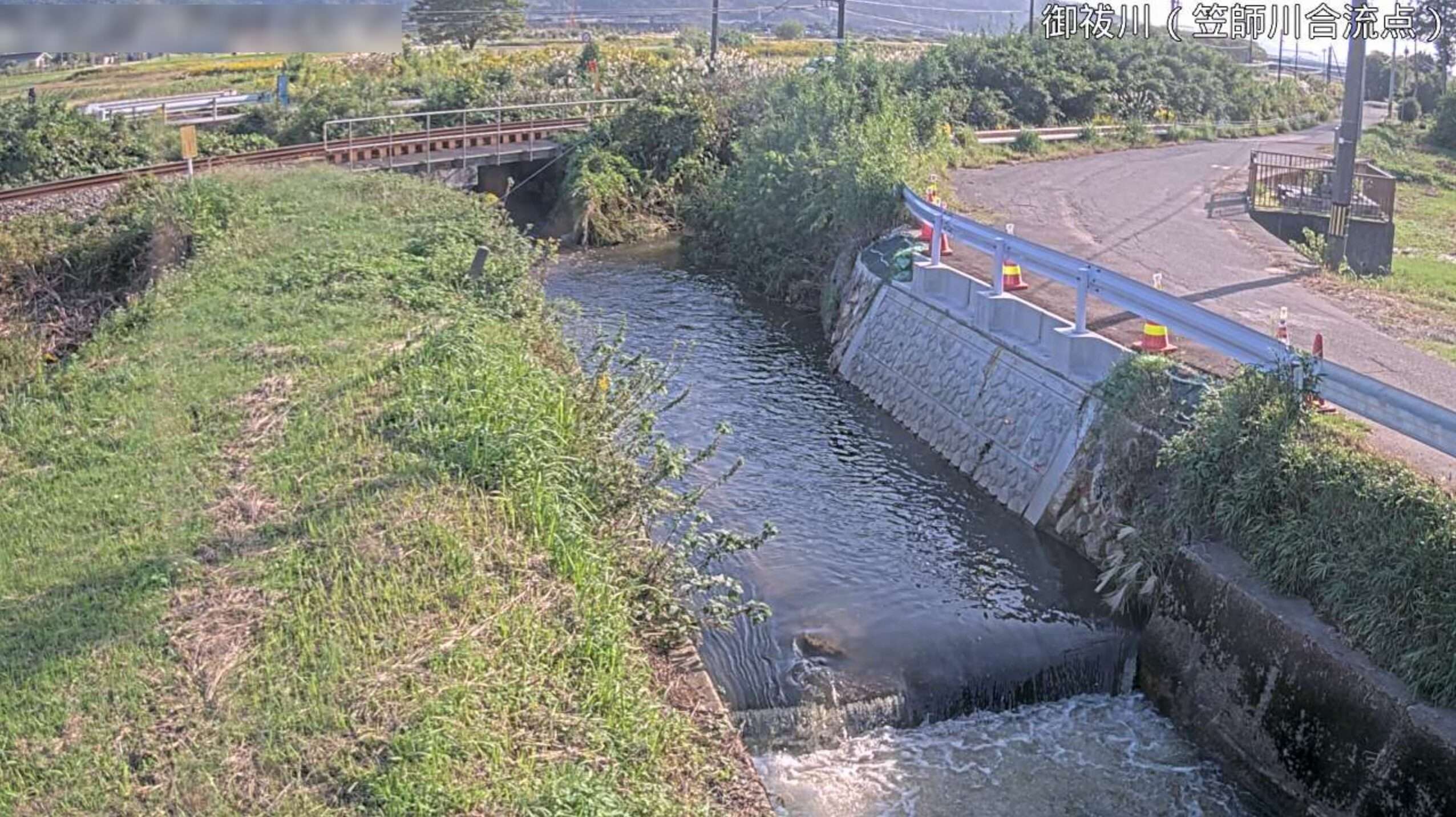 御祓川笠師川合流点ライブカメラ(石川県七尾市国分町)