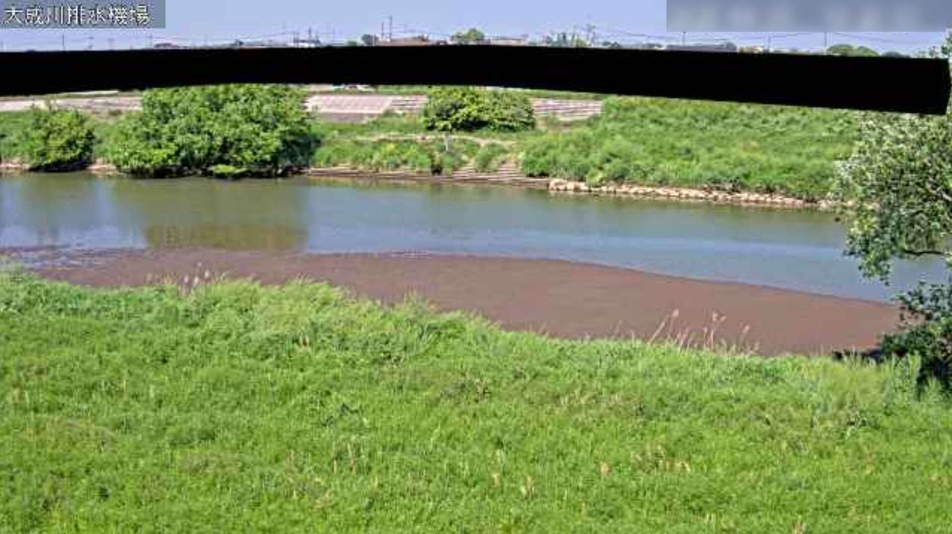 元荒川大成川排水機場ライブカメラ(埼玉県越谷市大成町)