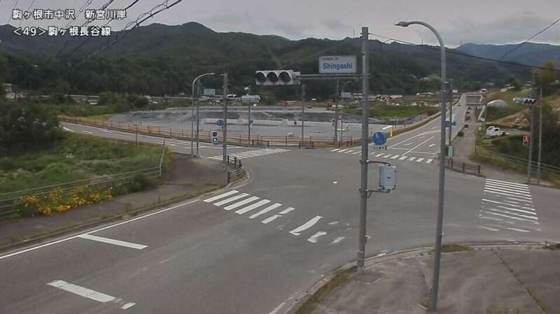 CEK長野県道49号駒ヶ根長谷線新宮川岸交差点ライブカメラ(長野県駒ヶ根市中沢)