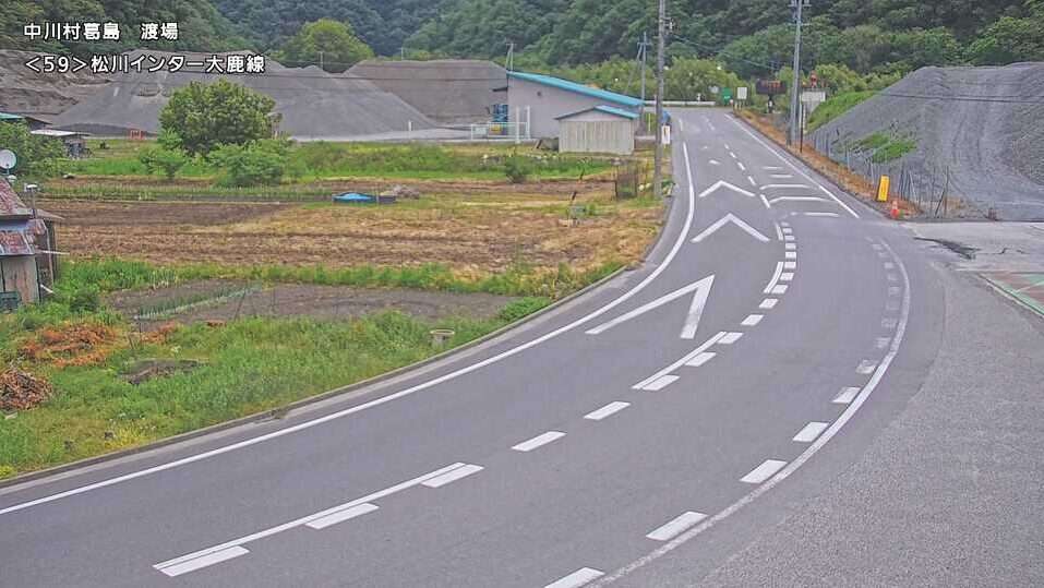 CEK長野県道59号松川インター大鹿線渡場交差点ライブカメラ(長野県中川村葛島)