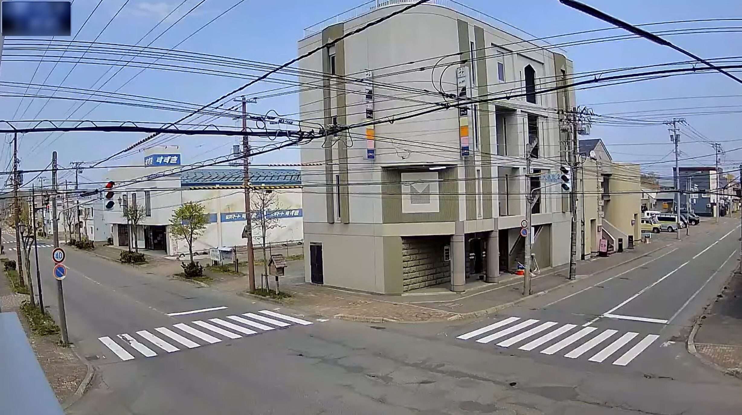 Sys-T Network北海道道69号中標津空港線ライブカメラ(北海道中標津町大通北)