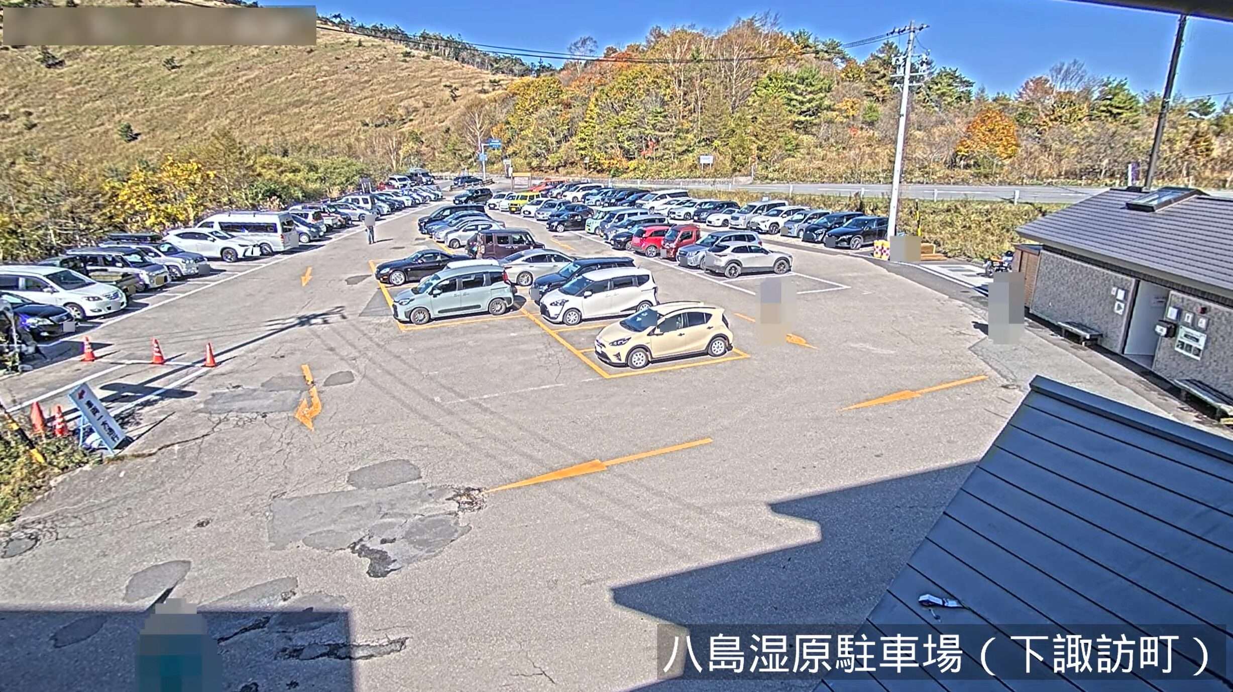 八島湿原駐車場ライブカメラ(長野県諏訪町木の下)