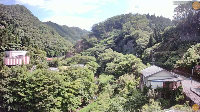 39K湯原温泉国道313号ライブカメラ(岡山県真庭市湯原温泉)
