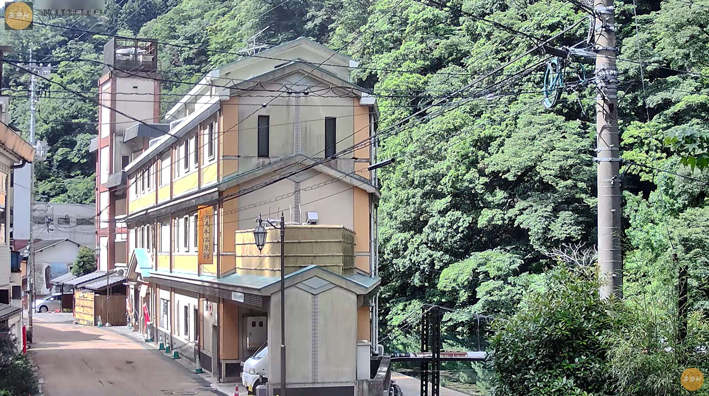 39K湯原温泉街ライブカメラ(岡山県真庭市湯原温泉)
