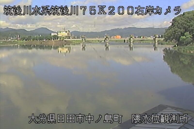 筑後川隈水位観測所ライブカメラ(大分県日田市隈)