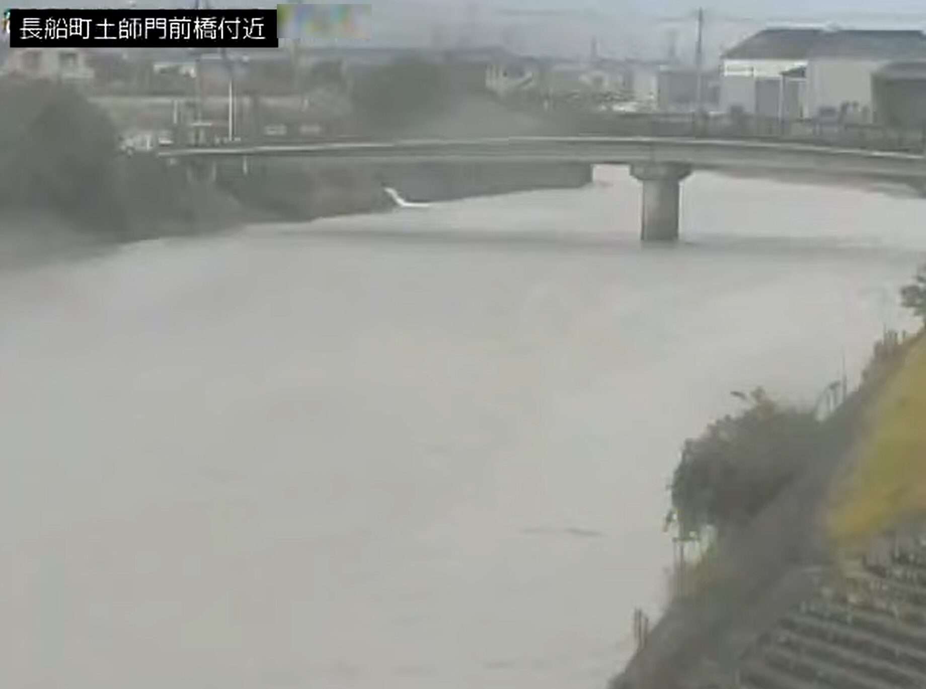 干田川門前橋ライブカメラ(岡山県瀬戸内市長船町土師)