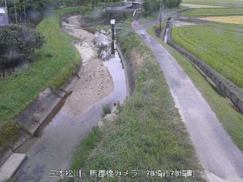 三本松川馬郡橋ライブカメラ(佐賀県神埼市神埼町鶴)