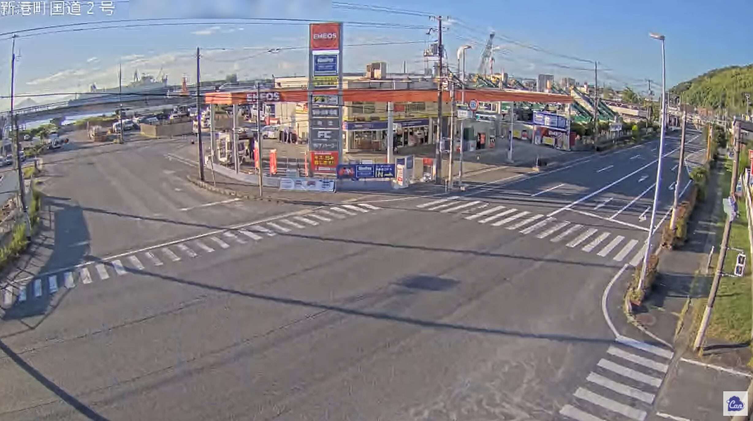 アイキャン国道2号新港町ライブカメラ(山口県岩国市新港町)