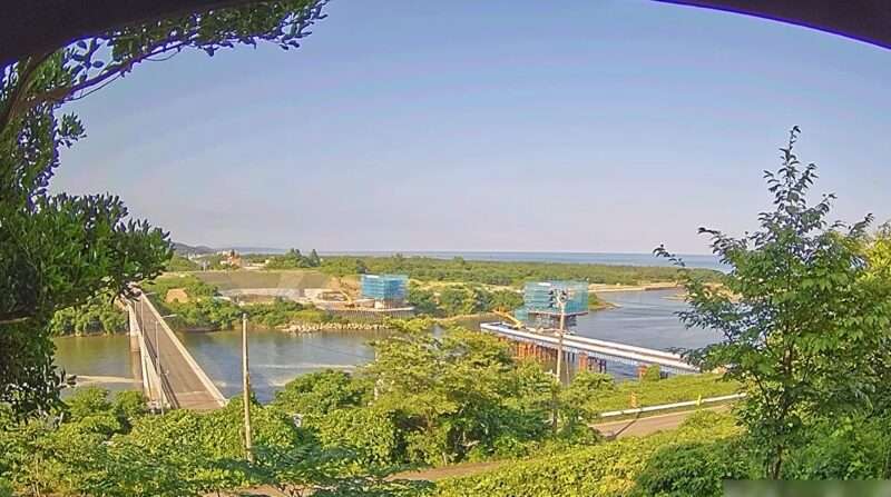 大河津分水路河口エリアライブカメラ(新潟県長岡市寺泊野積)