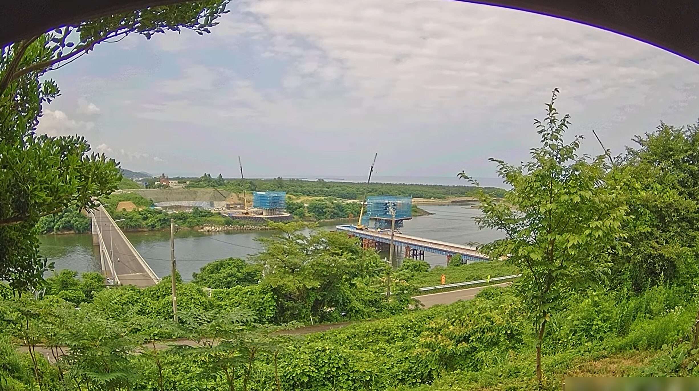 大河津分水路河口エリアライブカメラ(新潟県長岡市寺泊野積)