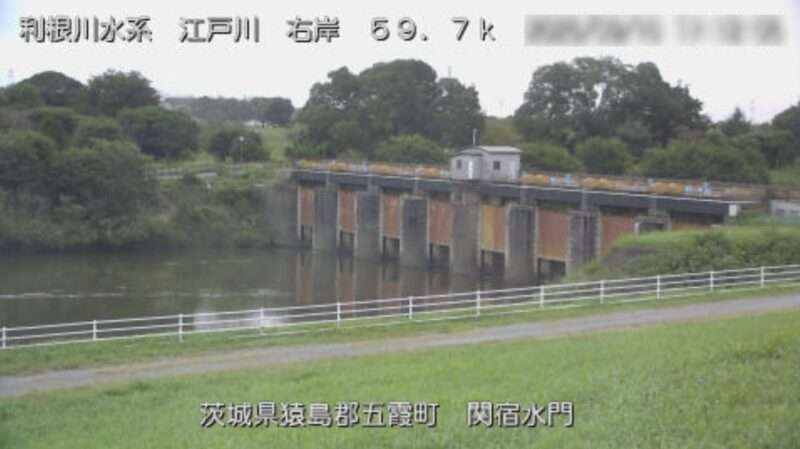 江戸川関宿水門ライブカメラ(茨城県五霞町山王)