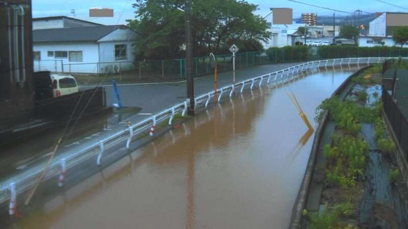 曽畑川中橋ライブカメラ(熊本県宇土市岩古曽町) 2026年6月26日5時20分 台風7号・台風8号