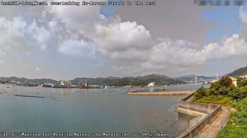 テック小鳴門海峡ライブカメラ(徳島県鳴門市鳴門町三ツ石)
