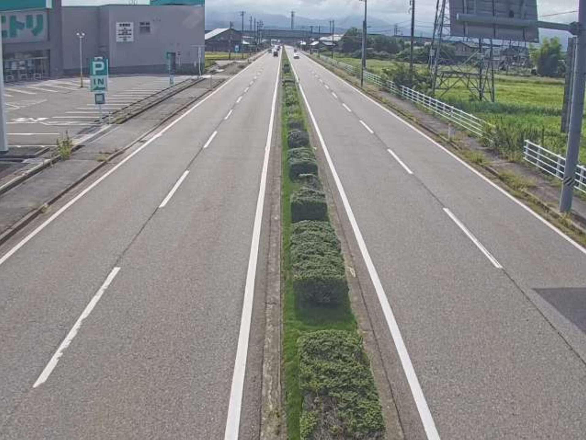 富山県道51号蓑輪滑川インター線稲泉ライブカメラ(富山県滑川市稲泉)