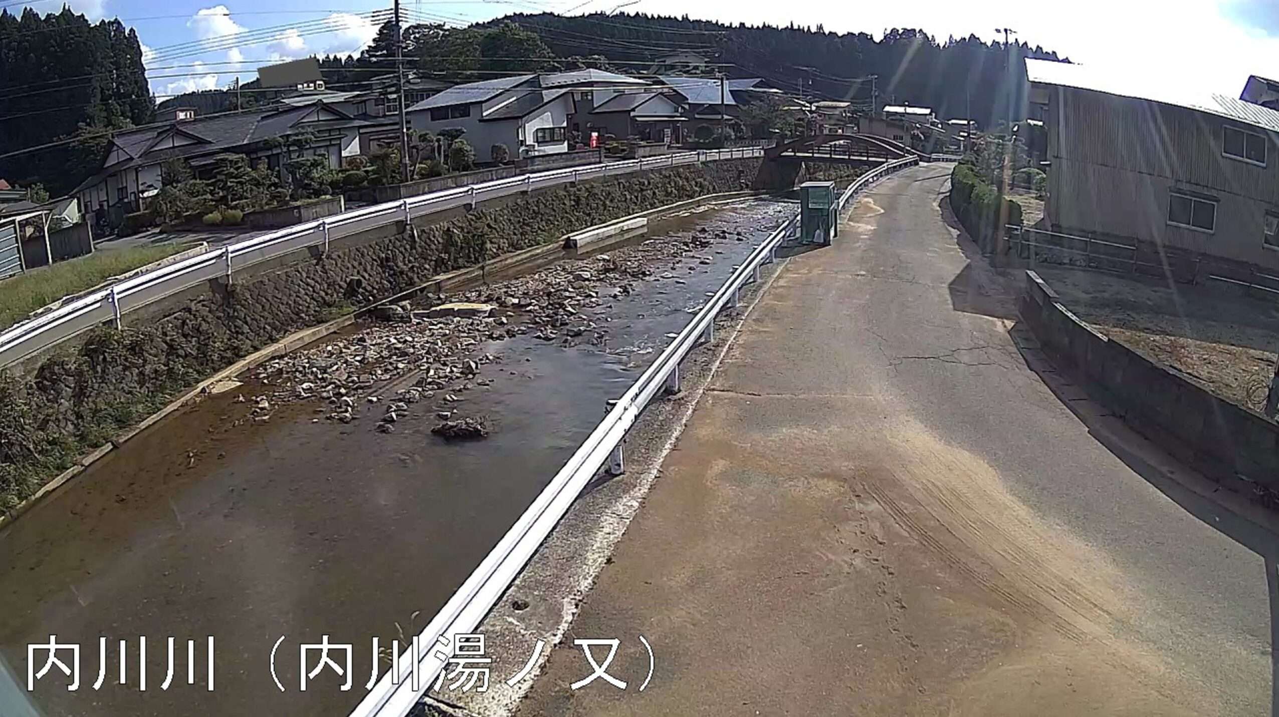 内川川内川湯ノ又ライブカメラ(秋田県五城目町内川湯ノ又)
