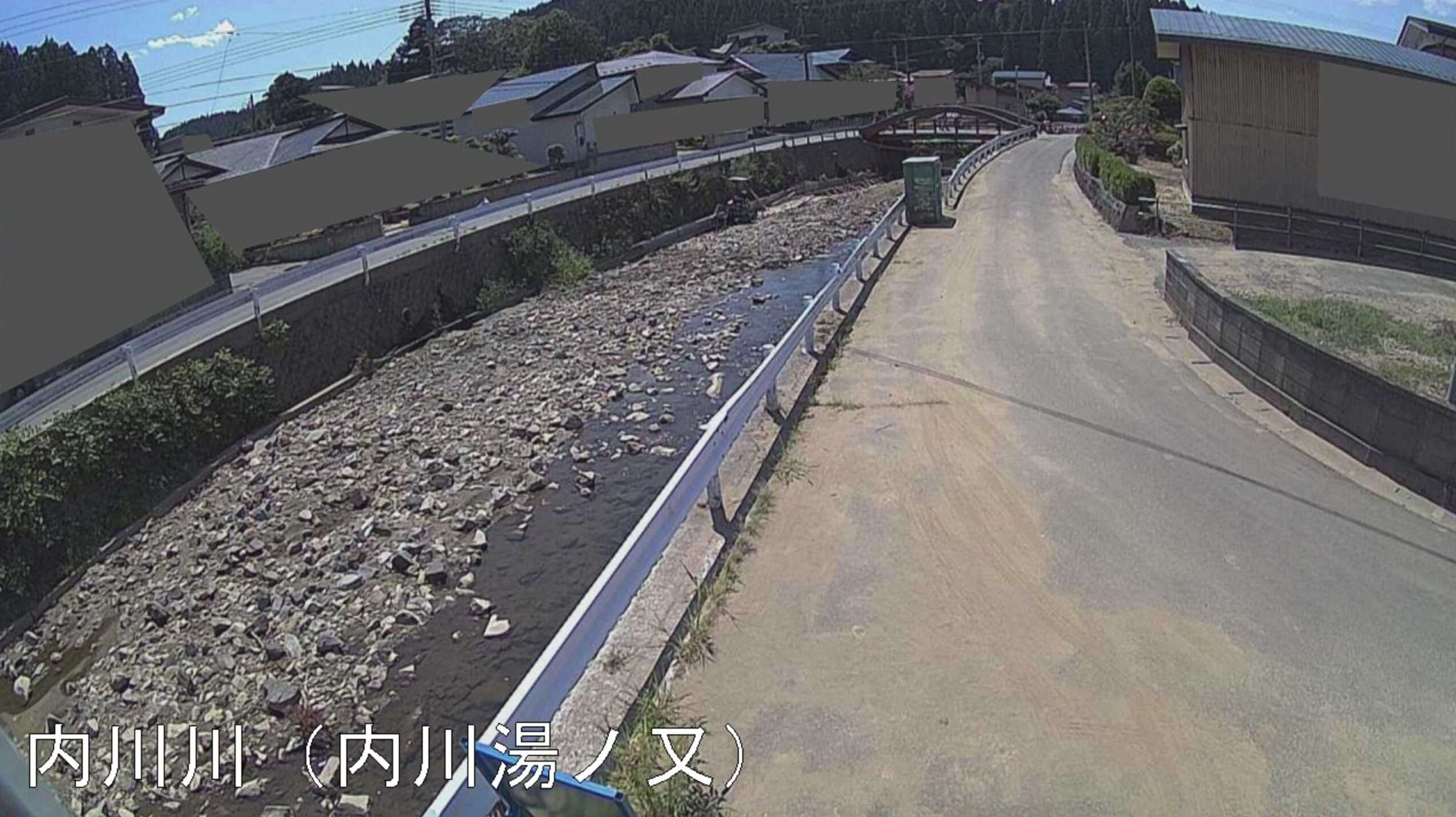 内川川内川湯ノ又ライブカメラ(秋田県五城目町内川湯ノ又)