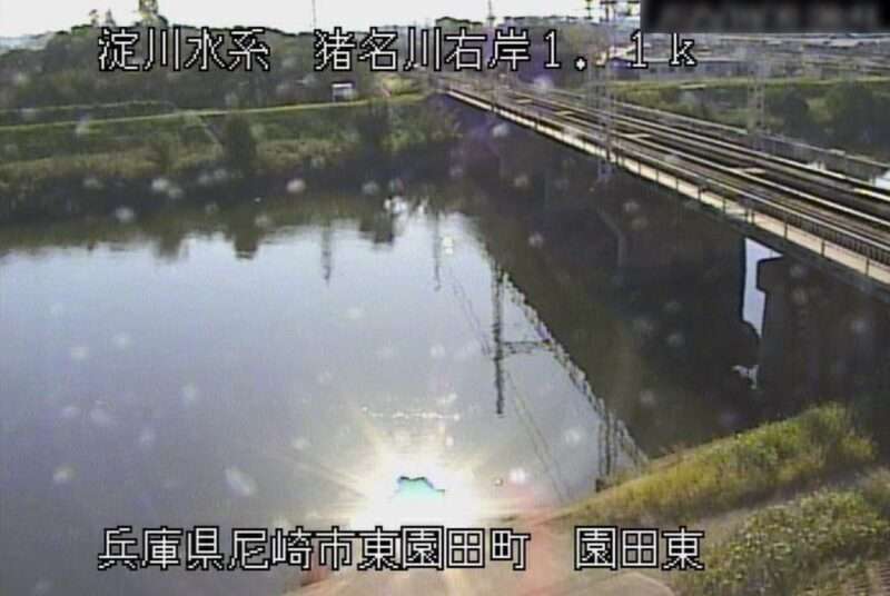 猪名川園田東ライブカメラ(兵庫県尼崎市東園田町)