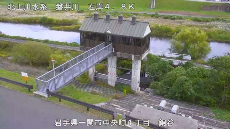 磐井川銅谷排水樋門ライブカメラ(岩手県一関市中央町)