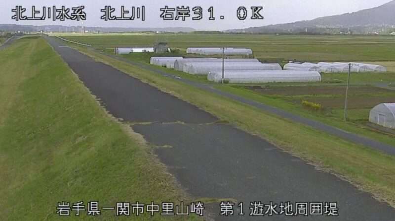 北上川第1遊水地周囲堤ライブカメラ(岩手県一関市川辺)